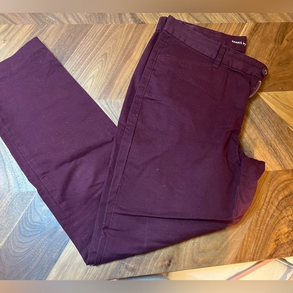 Gap slim city khakis cropped ankle size 2